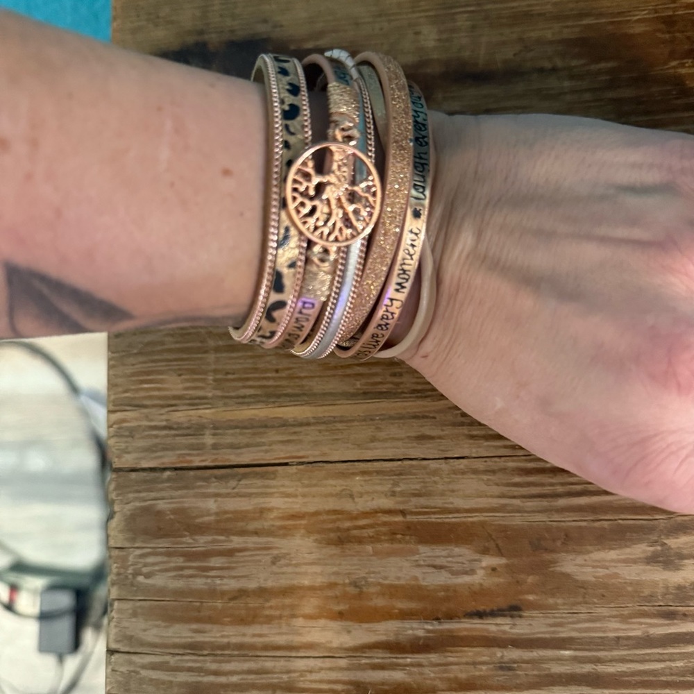 Tree of Life Rose Gold Bracelet